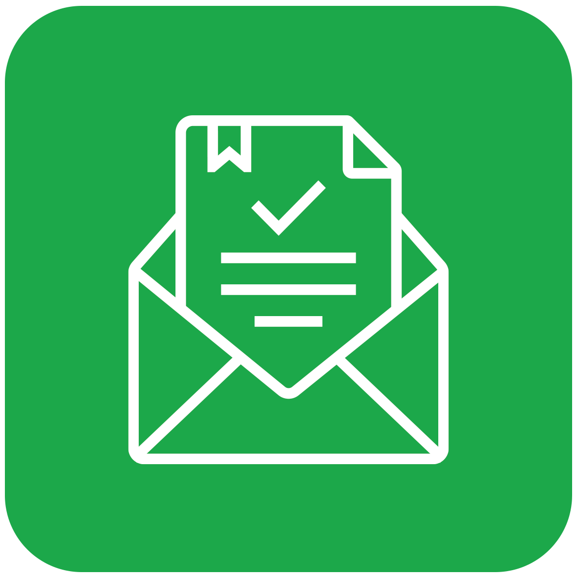 Ícone de um envelope com uma carta dentro. Para Leis Ordinárias.